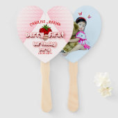 ベリーの最初のイチゴの1番目の誕生日 ハンドファン (正面&裏面)