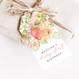 ベリーの最初のイチゴ夏の最初の誕生日 |お気に入り ギフトタグ