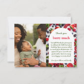 ベリーの最初の写真 サンキューカード (正面)