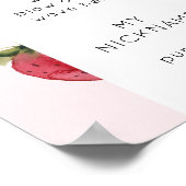 ベリーの最初の誕生日パーティーマイルストーン ポスター (角)