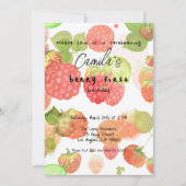 ベリーの最初の誕生日パーティー 招待状 (正面)