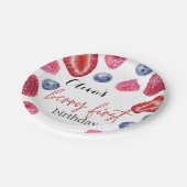 ベリーの最初の誕生日 ペーパープレート (アングル)