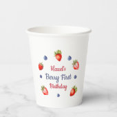 ベリーの最初の誕生日 紙コップ (裏面)
