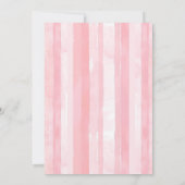 ベリーの最初の1歳の誕生日 招待状 (裏面)