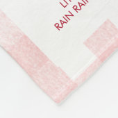 ベリーの最初の1番目の誕生日マイルストーン フリースブランケット (角)