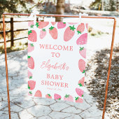 ベリーの甘いイチゴの赤ちゃんシャワーへようこそ ポスター