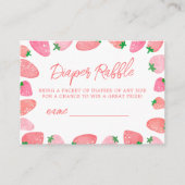 ベリーの甘いイチゴの赤ちゃんシャワー エンクロージャーカード (正面)