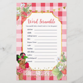 ベリーの甘いストロベリーワードスクランブルゲーム