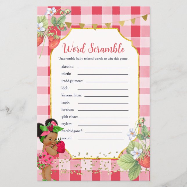 ベリーの甘いストロベリーワードスクランブルゲーム (正面)