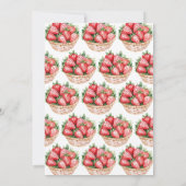 ベリーの甘いベビーシャワー 招待状 (裏面)