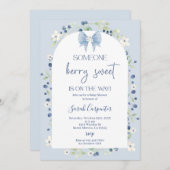 ベリーの甘いベビーシャワー 招待状 (正面/裏面)