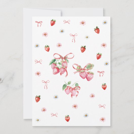 ベリーの甘いベビーシャワー 招待状 (裏面)