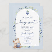 ベリーの甘いベビーシャワー 招待状 (正面/裏面)