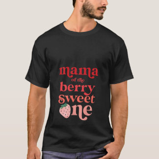 ベリーの甘いワンちゃんのママ いちご Tシャツ