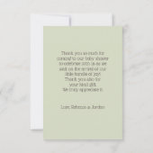 ベリーの甘い写真のストロベリーフレーム サンキューカード (裏面)