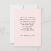 ベリーの甘い写真のストロベリーフレーム サンキューカード (裏面)