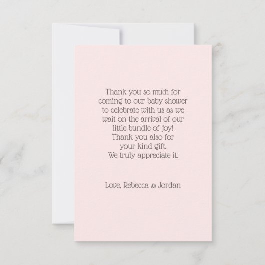 ベリーの甘い写真のストロベリーフレーム サンキューカード (裏面)