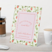 ベリーの甘い女の子が言葉をカスタム流す 台座サイン (インサイチュ)