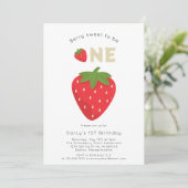 ベリーの甘い最初の誕生日 招待状 (スタンド正面)