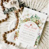 ベリーの甘い森イチゴの赤ちゃんシャワー 招待状