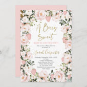 ベリーの甘い赤ちゃんシャワーの女の子 招待状 (正面/裏面)