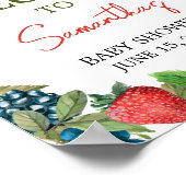 ベリーの甘い赤ちゃんシャワーへようこそ ポスター (角)