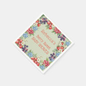 ベリーの甘い赤ちゃんシャワーフレーム スタンダードカクテルナプキン (角)
