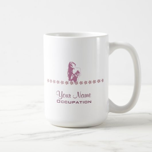 ベリーの花 – コーヒー、紅茶マグカップ コーヒーマグカップ (右)