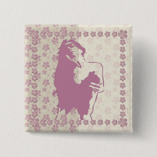 ベリーの花 – ピンボタン 缶バッジ (正面)