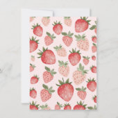 ベリーの1歳の誕生日パーティーへの招待状です 招待状 (裏面)