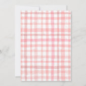 ベリーの1歳の誕生日パーティーへようこそ | いちご 招待状 (裏面)