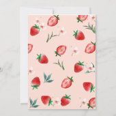 ベリーの1歳の誕生日パーティーへようこそ 招待状 (裏面)