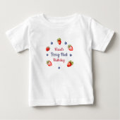 ベリーの1歳の誕生日 ベビーTシャツ (正面)