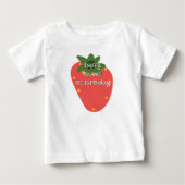 ベリーの1歳の誕生日 ベビーTシャツ (正面)