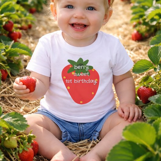 ベリーの1歳の誕生日 ベビーTシャツ
