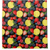 ベリーはっきりした&シトラスシャワーカーテン シャワーカーテン (正面)