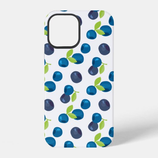 ベリーを使ったシームレスな模様 iPhoneケース (裏面)