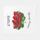 ベリーを含む フリースブランケット (正面(横))