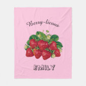 ベリーを含む フリースブランケット (正面)