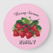 ベリーを含む ラージ壁時計 (正面)