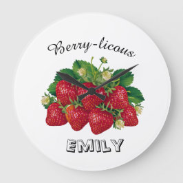 ベリーを含む ラージ壁時計