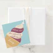 ベリーアイスクリームスワール子供の誕生日ありがとう フェイバータグ (インサイチュ)