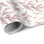 ベリーインプリント |プラム |休日 ラッピングペーパー (ロールコーナー)