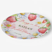 ベリーインラブイチゴブライダルシャワー印刷 ペーパープレート (アングル)
