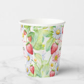 ベリーインラブイチゴブライダルシャワー印刷 紙コップ (右)