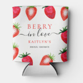 ベリーインラブストロベリーブライダルシャワーのお願い 缶クーラー (正面)