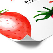 ベリーインラブストロベリーブライダルシャワーへようこそ ポスター (角)