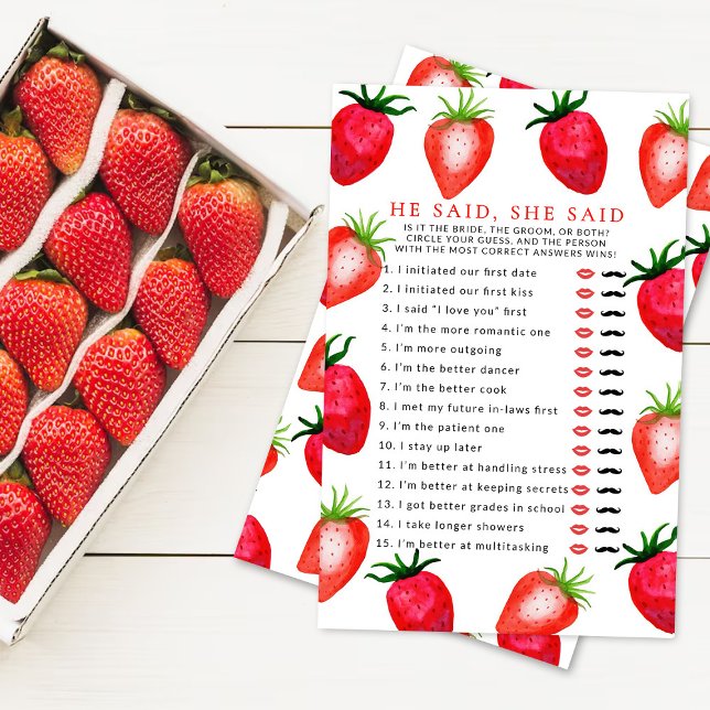 ベリーインラブストロベリーブライダルシャワー推測誰 (クリエイターアップロード済み)