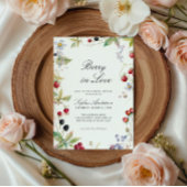 ベリーインラブブライダルシャワーエレガントフローラ 招待状