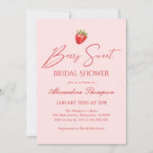 ベリーインラブベリースウィートブライダルシャワー 招待状 (正面)